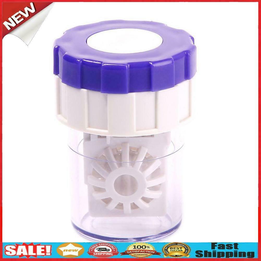 US-pupil Plastic Washing Box Manually Contact Lens Cleaner Container Tools @