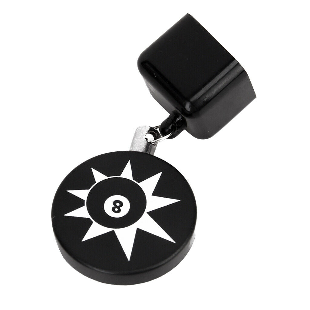 Black Retractable Billiards Snooker Pool Cue CHALK HOLDER With Belt Clip- 8 Ball