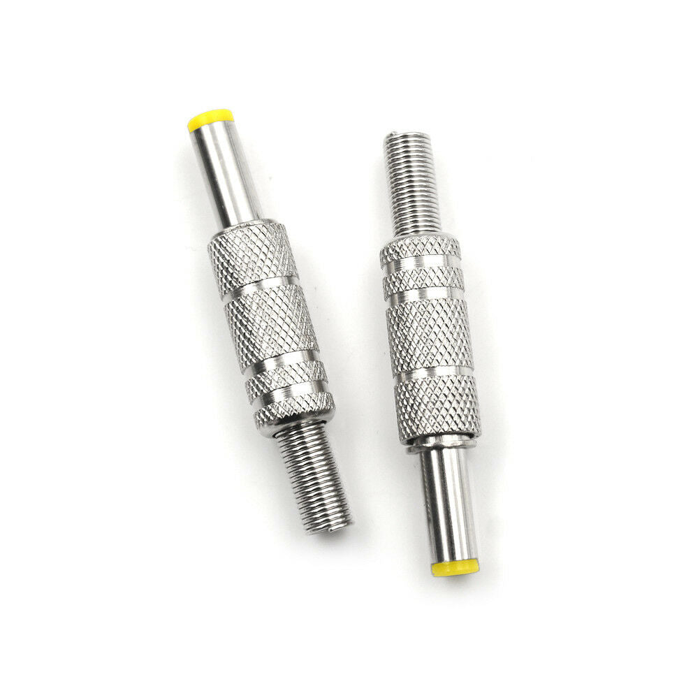 Metal  5.5x2.1mm/5.5mm * 2.5mm  DC Power Male Plug Jack Adapter Connector.l8