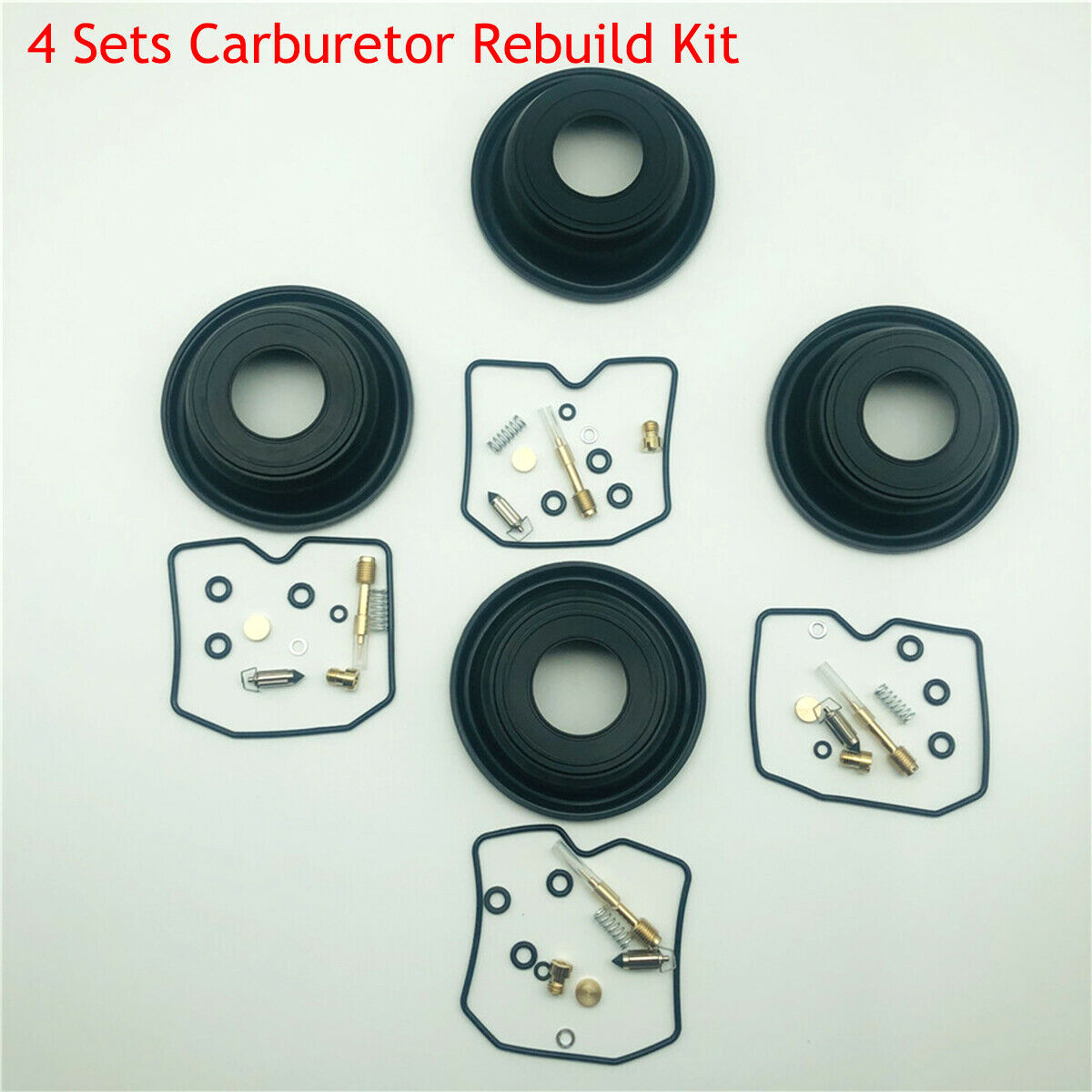 4PCS Carburetor Kit with Plunger Vacuum Diaphragm For GSF600S BANDI T 1996-2003