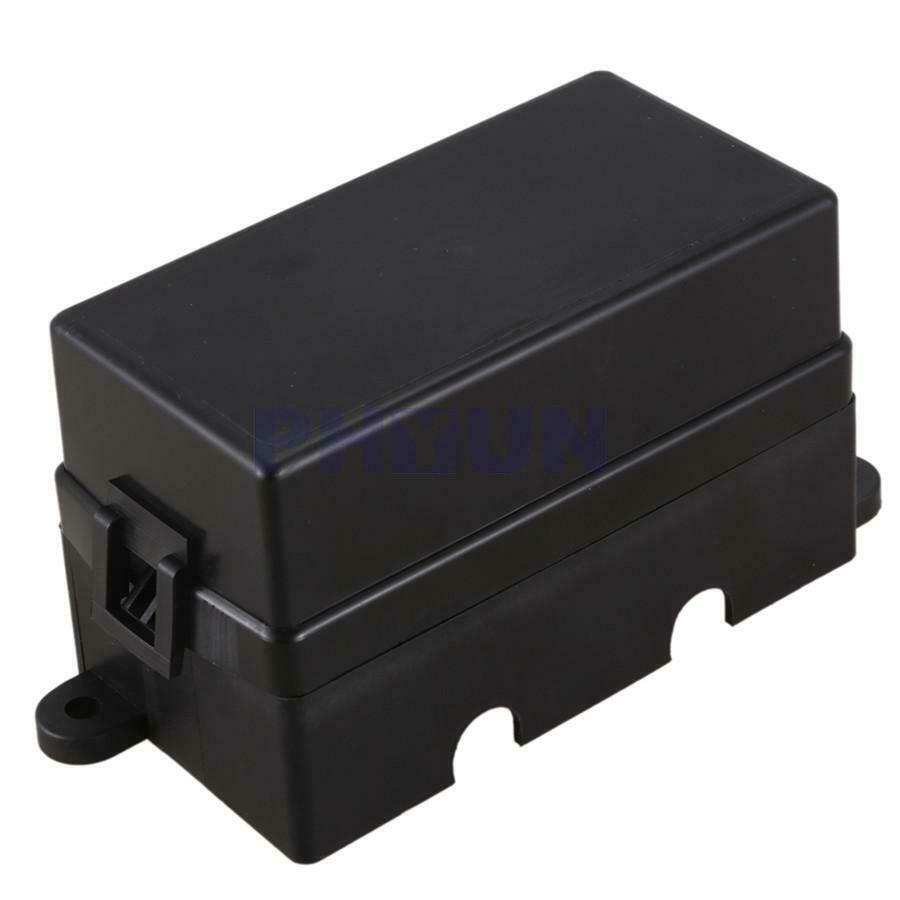 12 Way Blade Fuse Box 4-Relay Holder w/Spade Terminals 12V 40A For Car Truck SUV