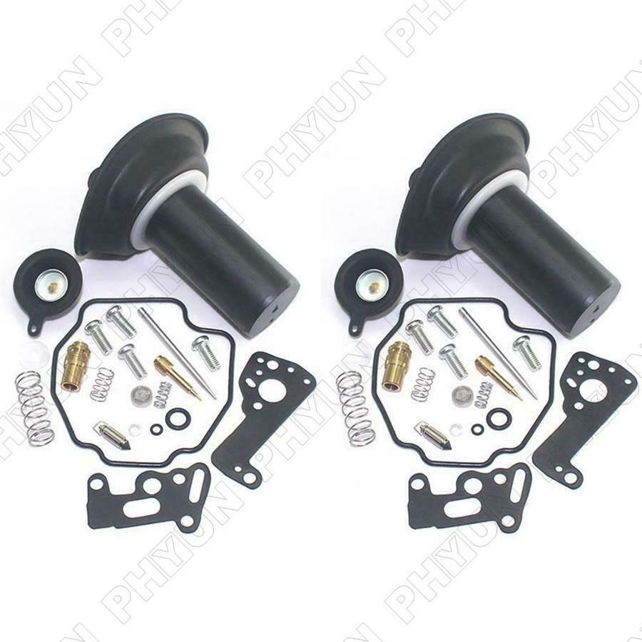 For 1990-01 Yamha Virago XV535 XV 535 Carburetor Repair Rebuild Kit & Plunger 2x
