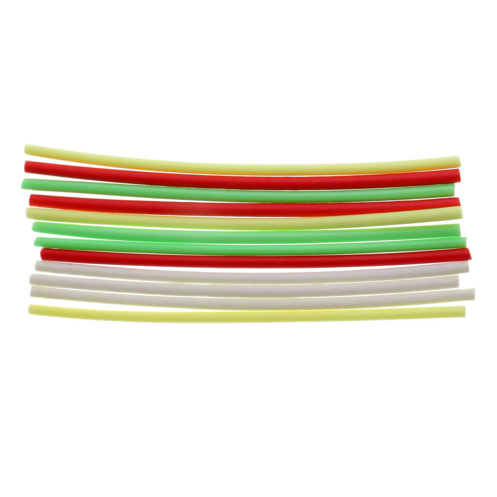 12 Pcs Semi-Rigid Fly Tying Foam Cylinder For Tying Mixed Colored Flies