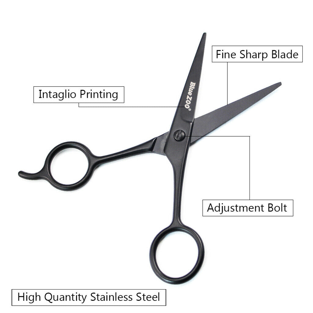 2 Pcs Steel Hair Beard Eyelashes Scissors Eyebrow Trimmer Cosmetic Tool