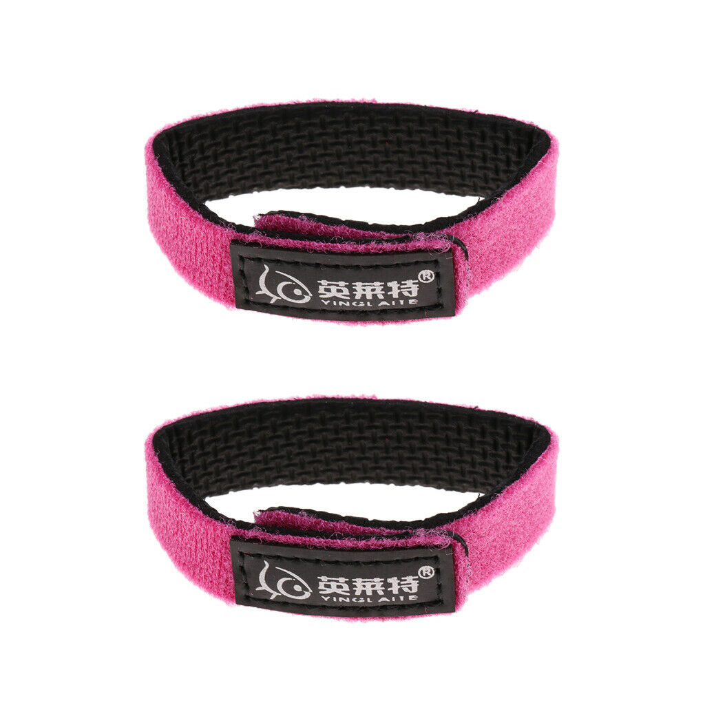 Fishing Rod Belts Wrap Bands Pole Straps Ties Pole Holders Red