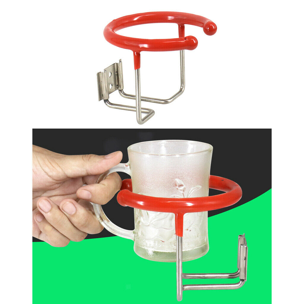 Car Ring Cup Holder, Stainless Steel Drink Bottle Stand Holders For Marine Boat