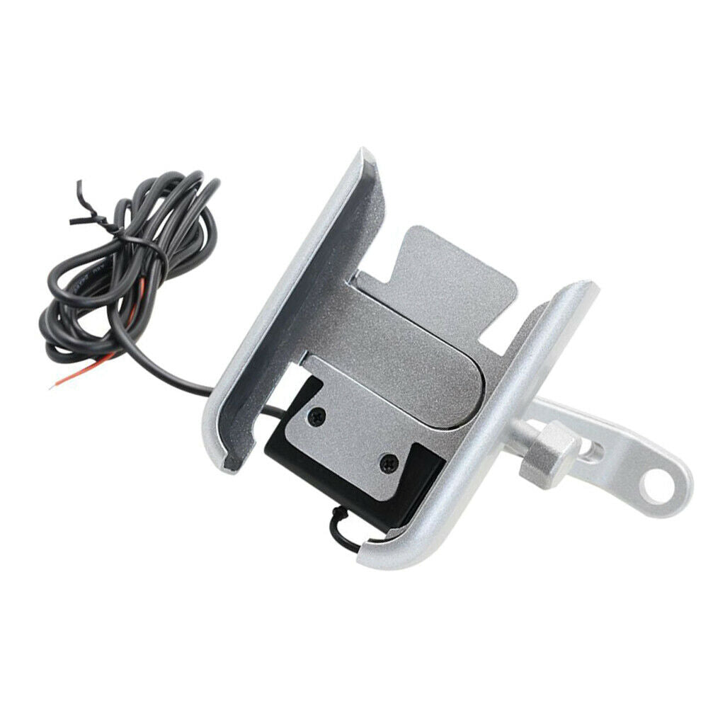 Universal adjustable motorcycle bike mirror base phone holder with