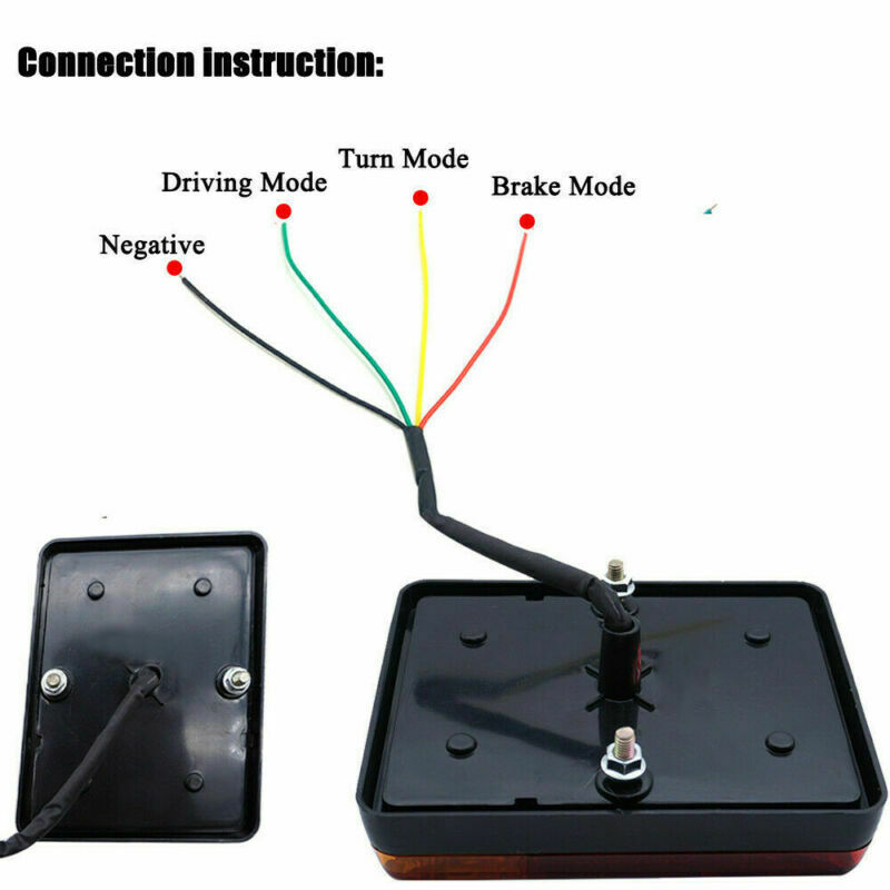 2X 24V LED Rear Tail Lights Indicator Stop Light Trailer Caravan Van Truck Lorry