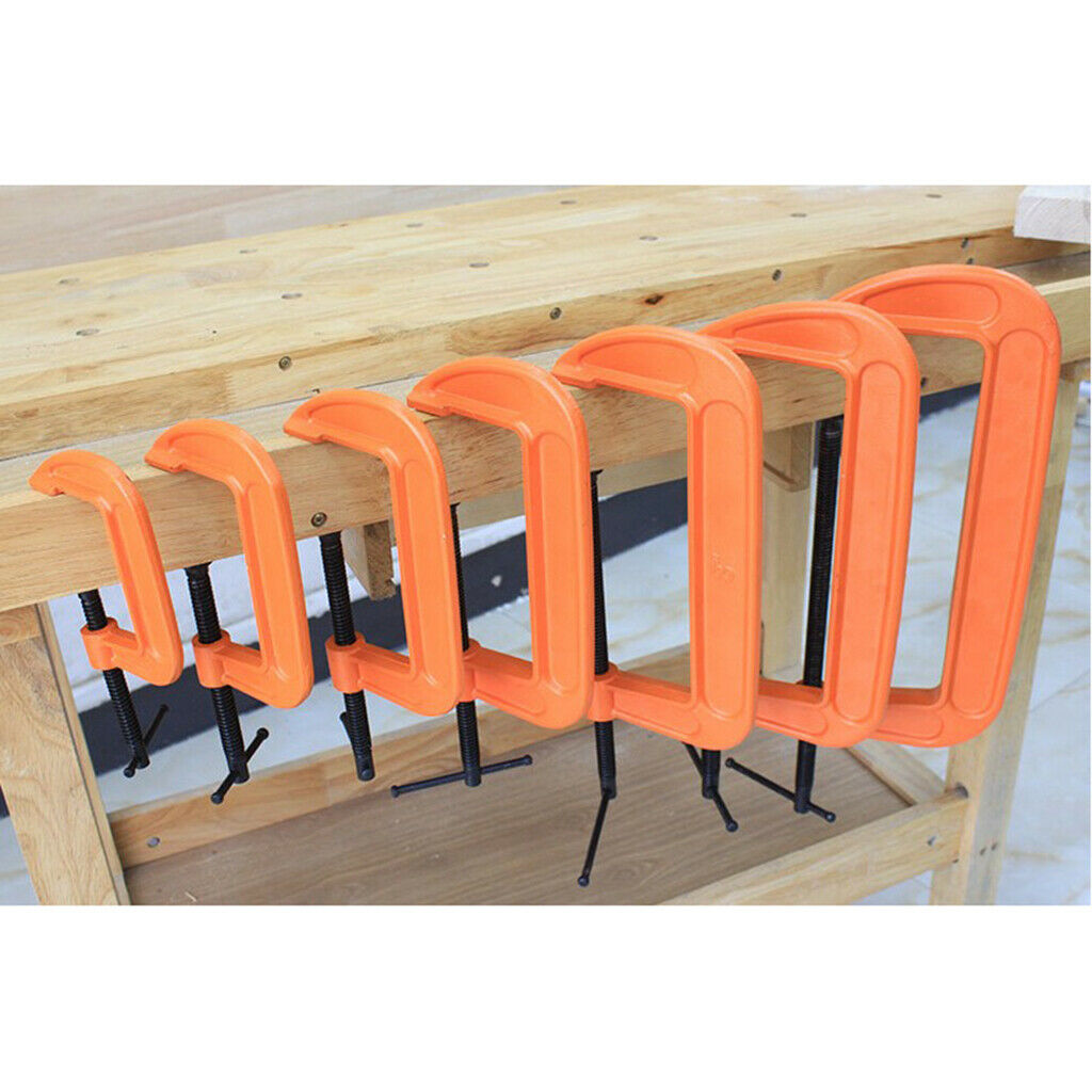 3pcNew Heavy Duty G Clamp Steel Industrial Metal Wood Woodwork Vice Workshop