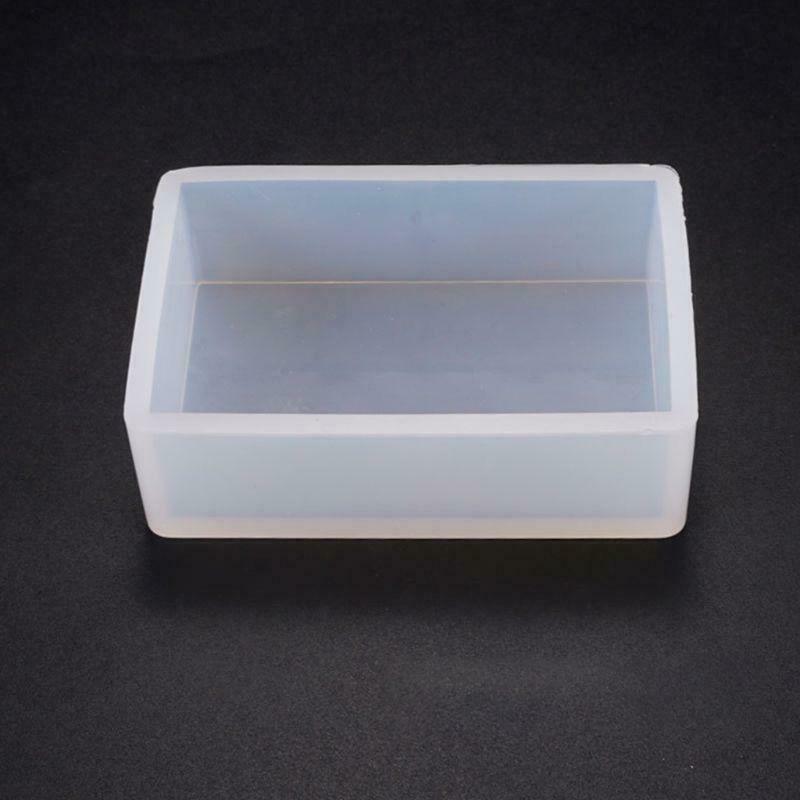 DIY Crystal Epoxy Glue Mold Rectangular Box Crafts Desktop Decorations Silicone
