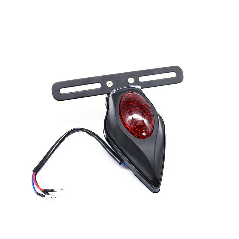 12V Refit Motorcycle Scooter Bikes LED Tail Brake Light License Plate Lamp Kit