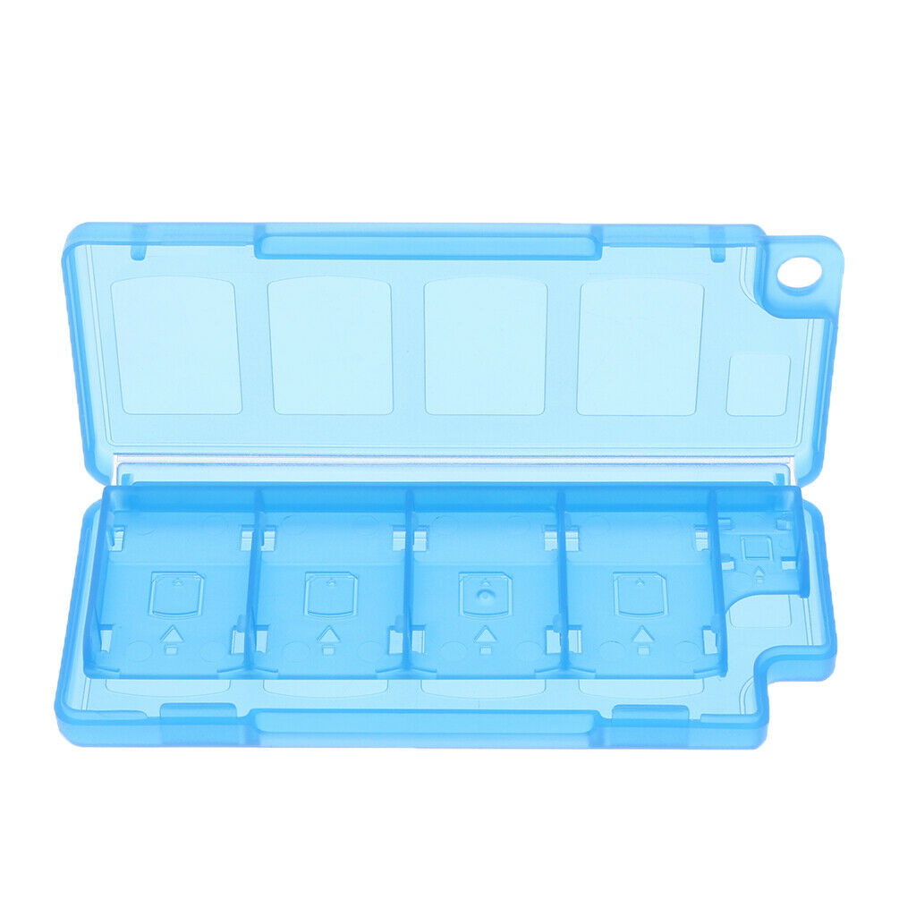 New 8 Game Card Protector Box Case for Nintendo Switch Dustproof, Blue