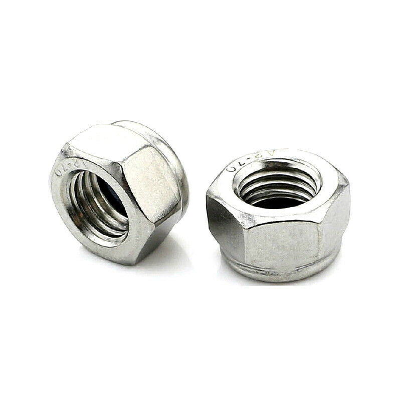 M3 M4 M5 M6 M8 M10 M12 Stainless Steel Nylon Insert Lock Nut Combination 165Pcs