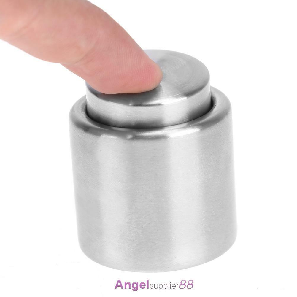 Stainless Steel Vacuum Sealed Red Wine Storage Bottle Stopper Plug champagne