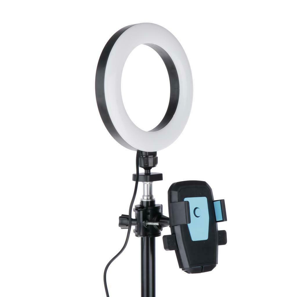 6" LED Selfie Ring Light with Tripod Stand Phone Holder Remote for Makeup