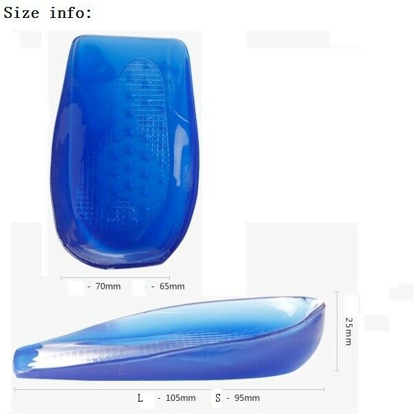 Pair of X Leg Straightening Correction Half Orthotic Insole for Men UK Size