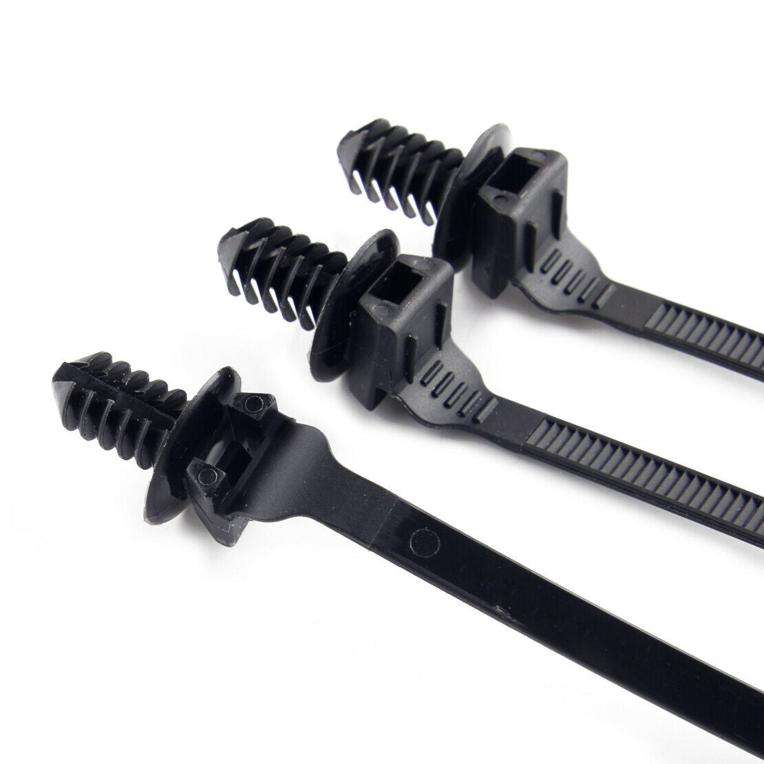50x Push Clips Wire Tie Released Zip Straps Pipe Cable Fastener Bundle Band New