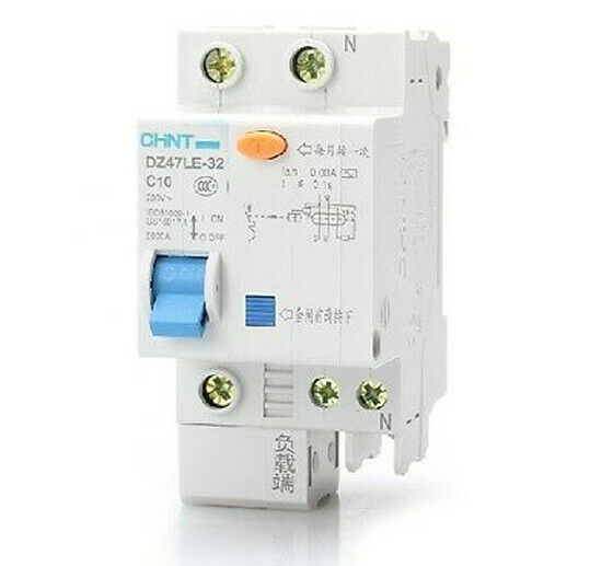 Earth Leakage Protection Circuit Breaker DZ47LE-1P+N C10 10A 230V [M1]