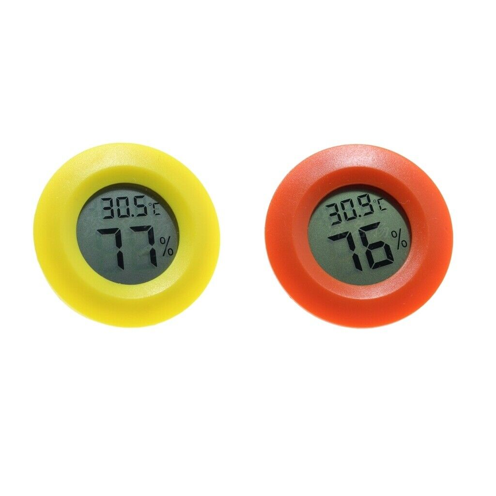2 Pieces Reptile Thermometer Moisture Hygrometer