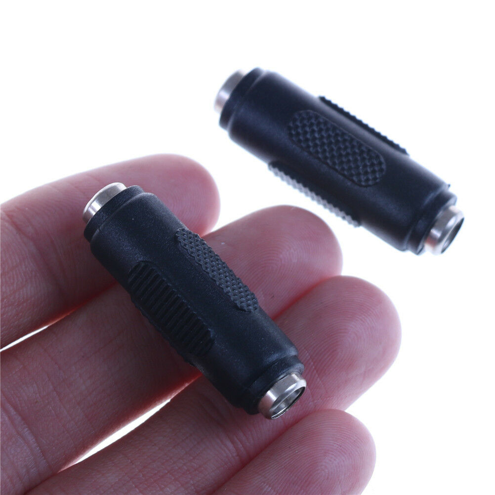 1 Pcs 2.1mm x 5.5mm Female to Female DC Power Socket Audio Adapter Connect.l8
