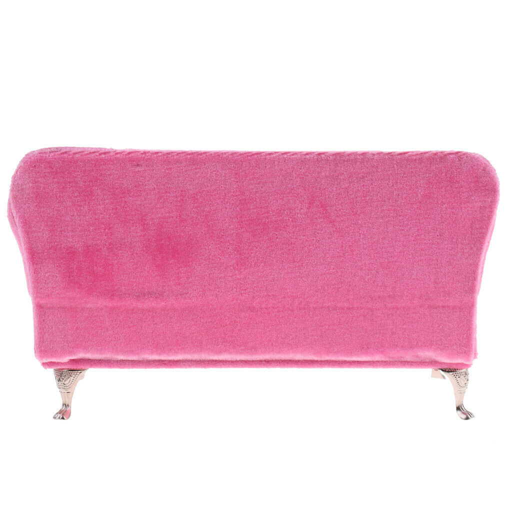 Pink Long Sofa for 1:6 Blythe BB Licca/Momoko/Azone Furniture Accessory