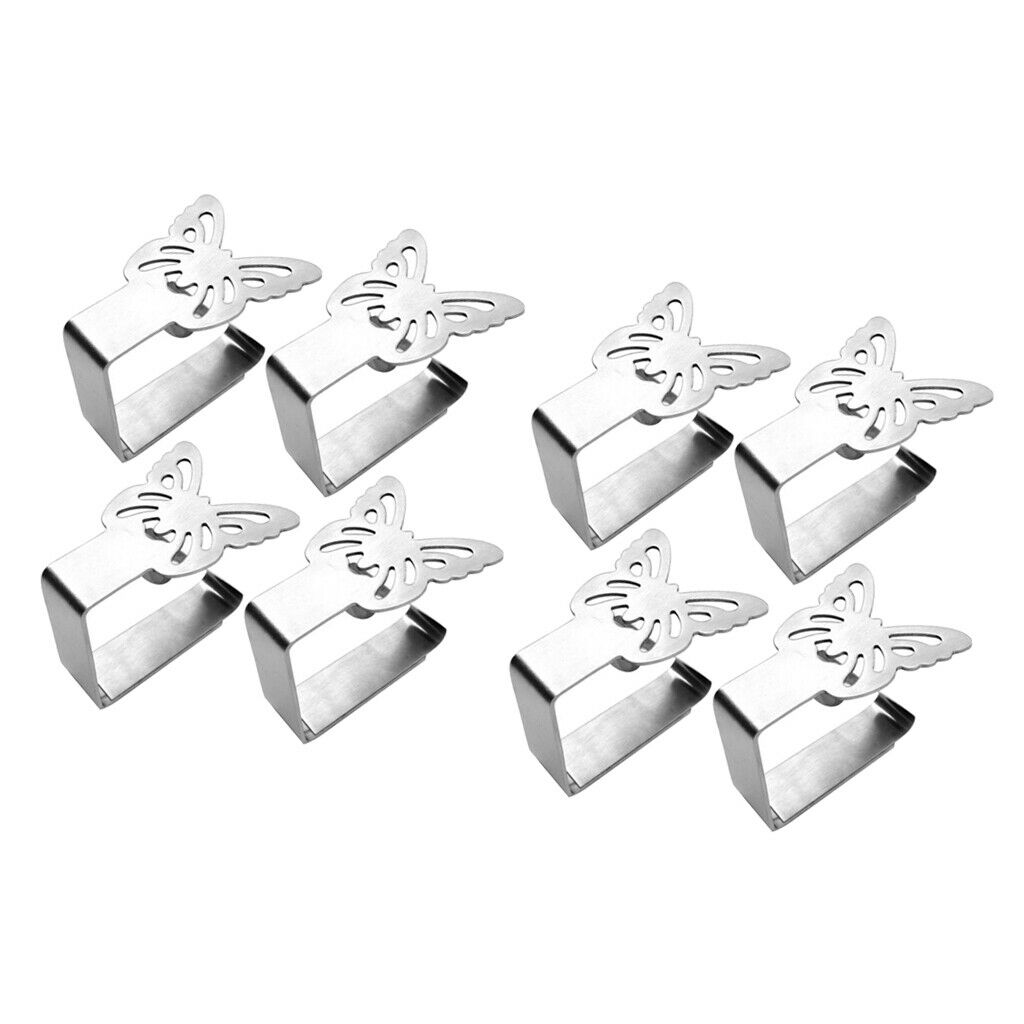 Flexible Stainless Steel Picnic Table Cloth Tablecloth Clips for Outdoor