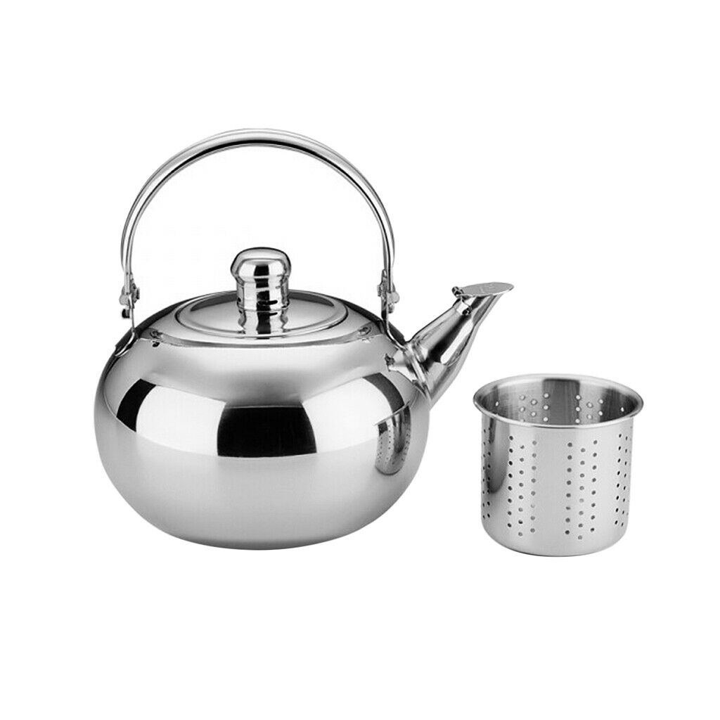 1.6L Stainless Steel Cookware Tea Kettle Coffee Tea Pot with Infuser