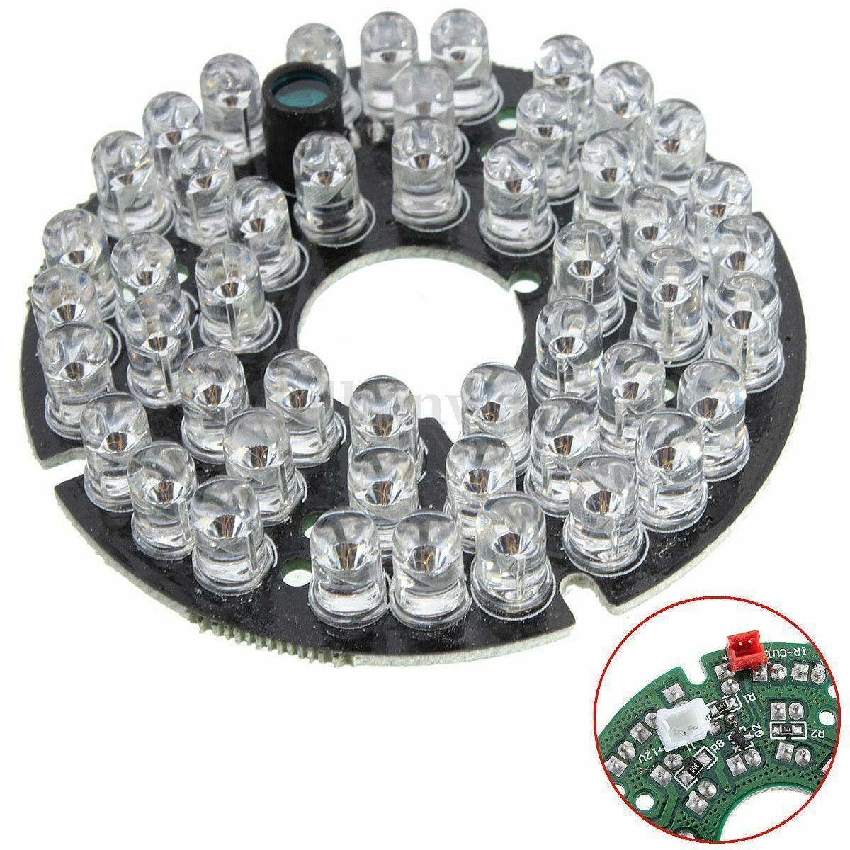 48 LED Ir Infrarouge Illuminateur 60Â° Ampoule Board Pour CCTV SÃ©curitÃ© Photo Dc