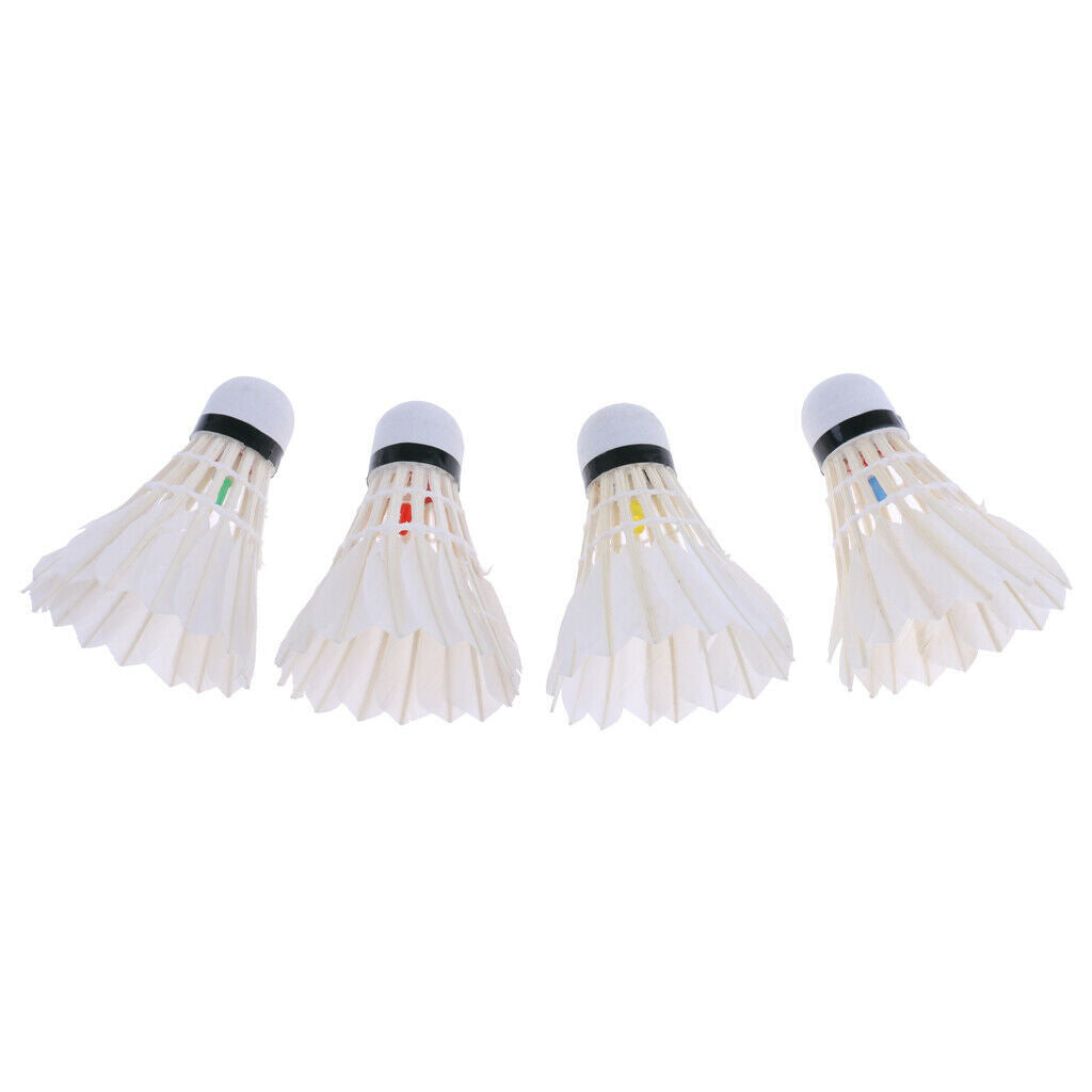 8 Pcs / Pack Colorful LED Lighting Badminton Shuttlecock Dark Night