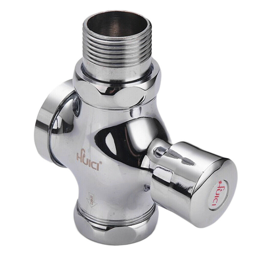Toilets Copper Flush Valve Squatting Delayed Switch C: Total Length 11.7cm