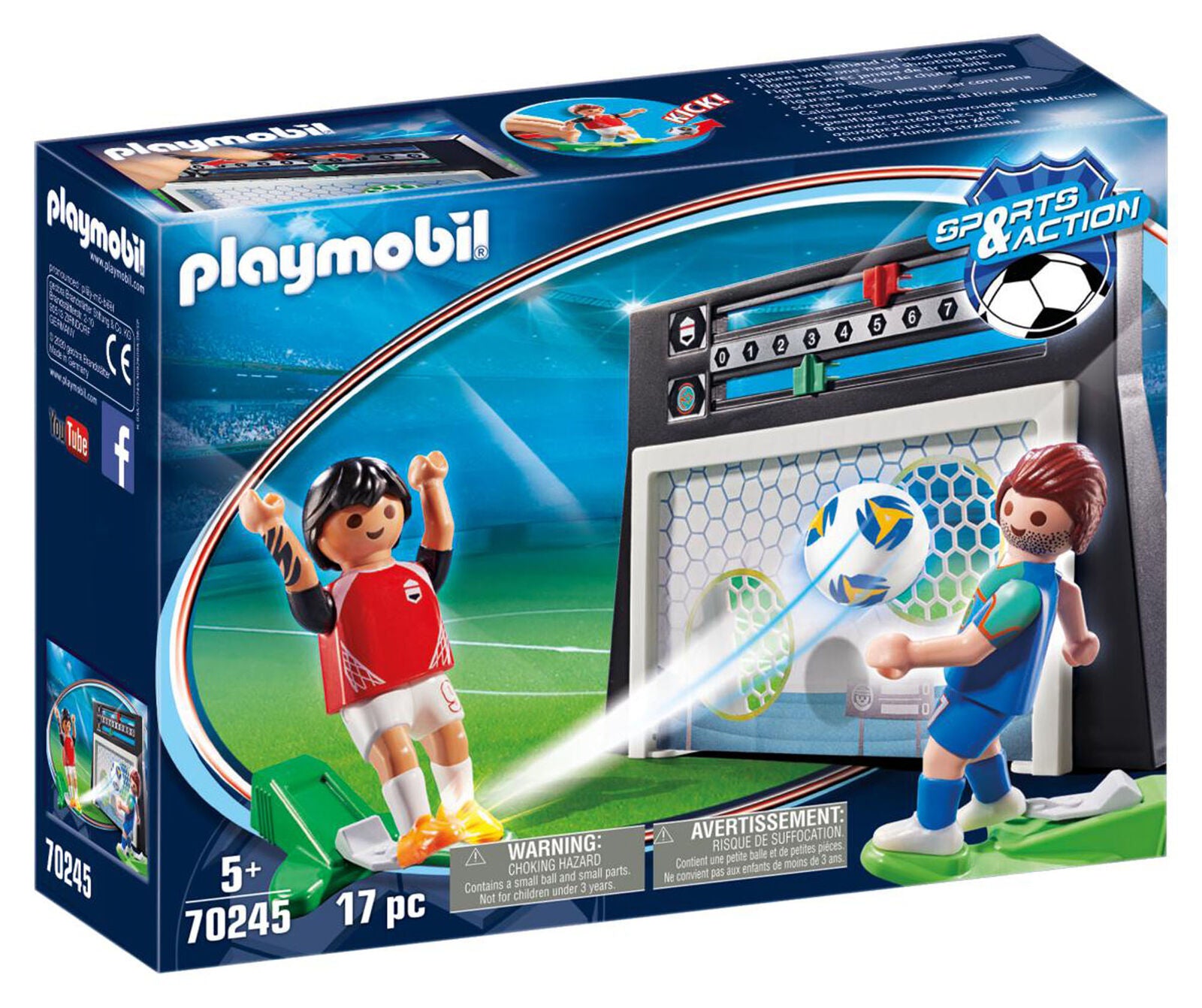 70245 Playmobil Soccer Shootout Contest Suitable for ages 5 years and up.