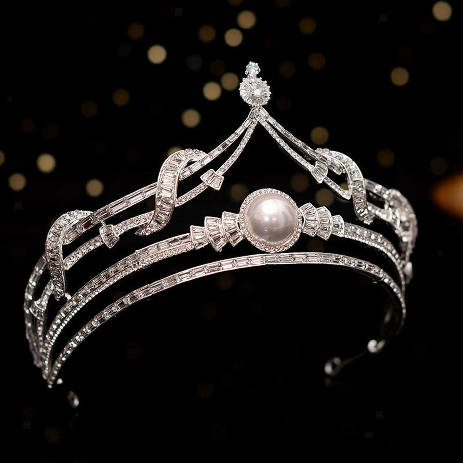 Bride Wedding Baroque Crystal Rhinestone Prom Party Tiara Crown Headbands Girl
