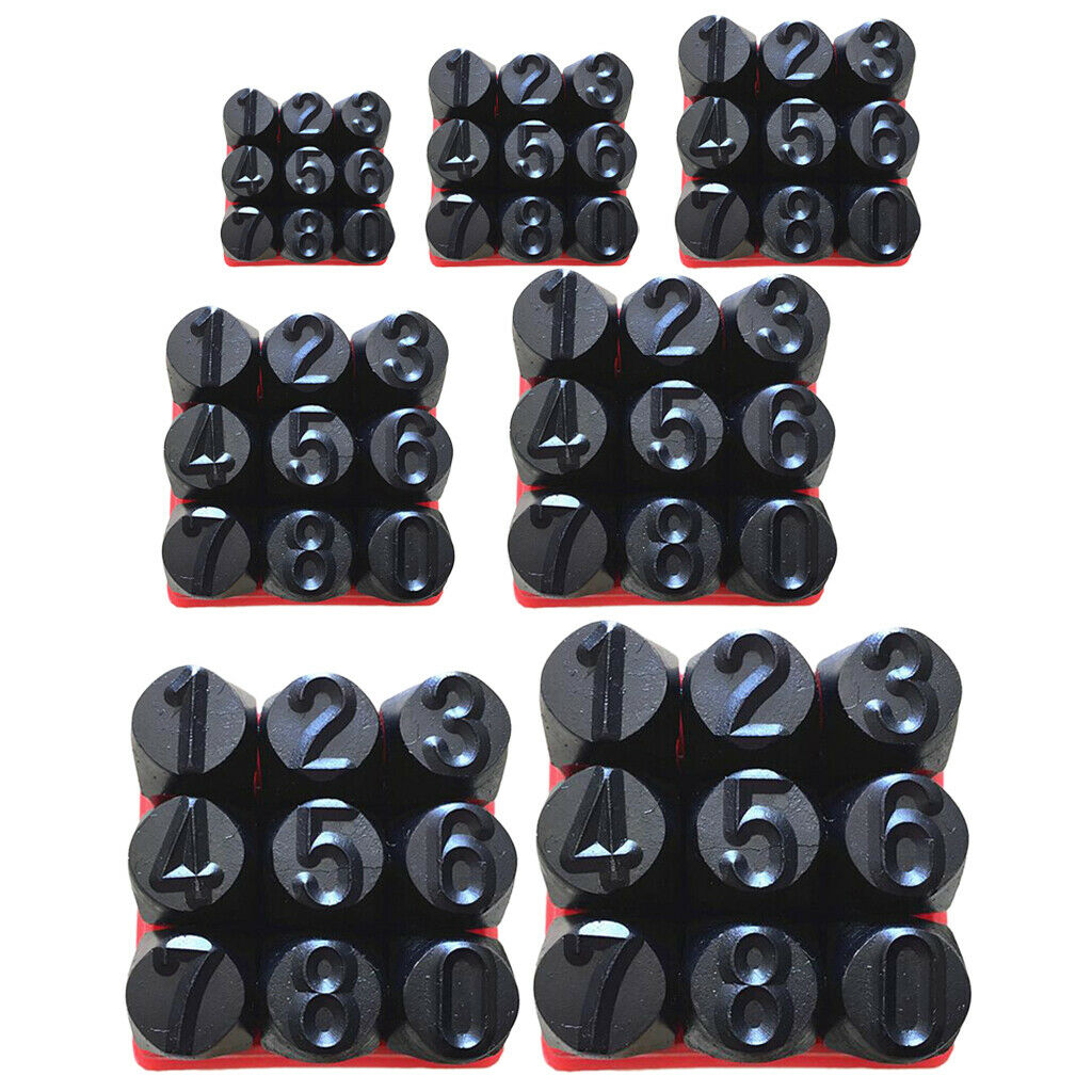 2Set Alphabet Numbers Stamps Craft Letter Punch Metal Leather Tool NumberA+C