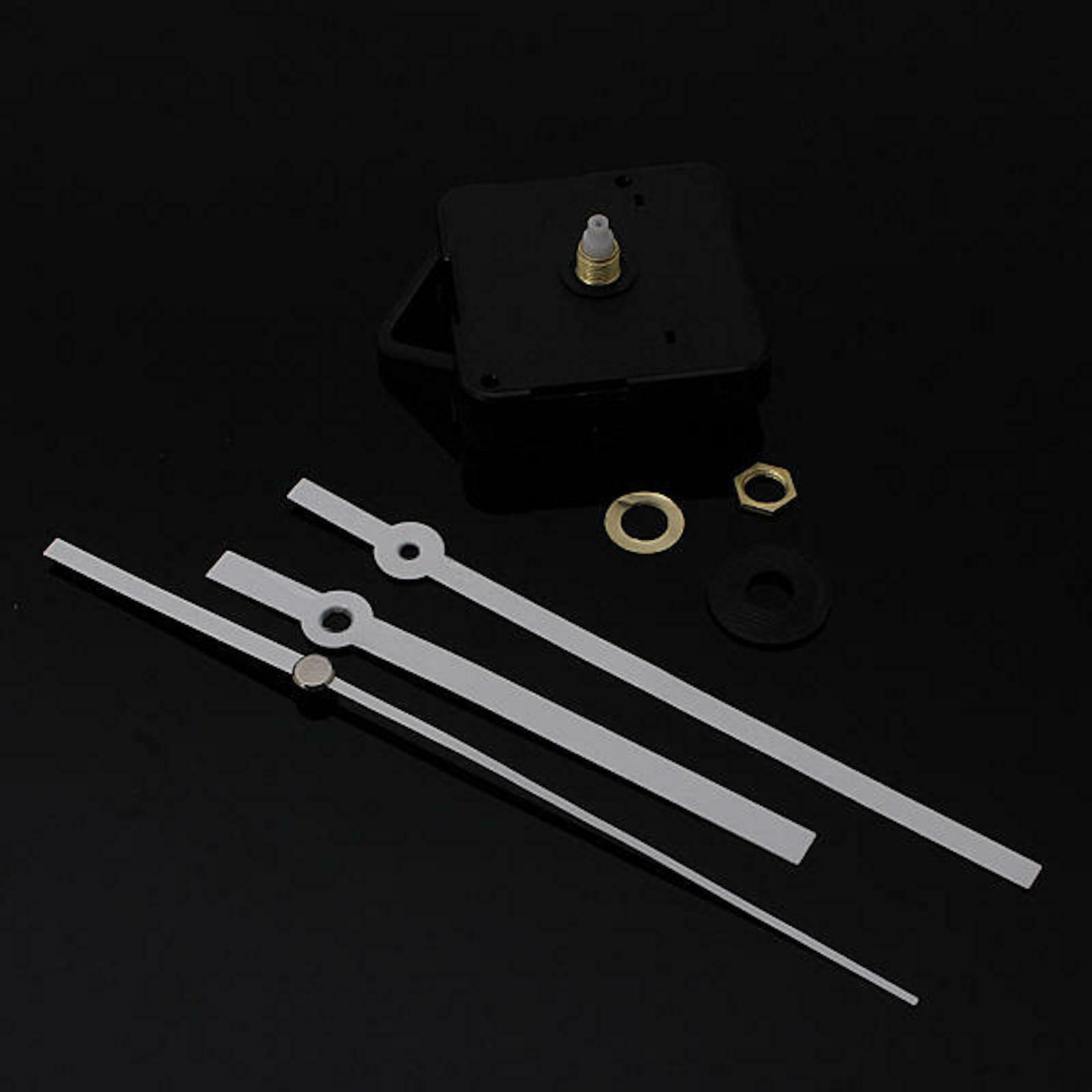 DIY Clock Quartz Mechanism Motor Movement Silent Long Hands Kit Battery Powered