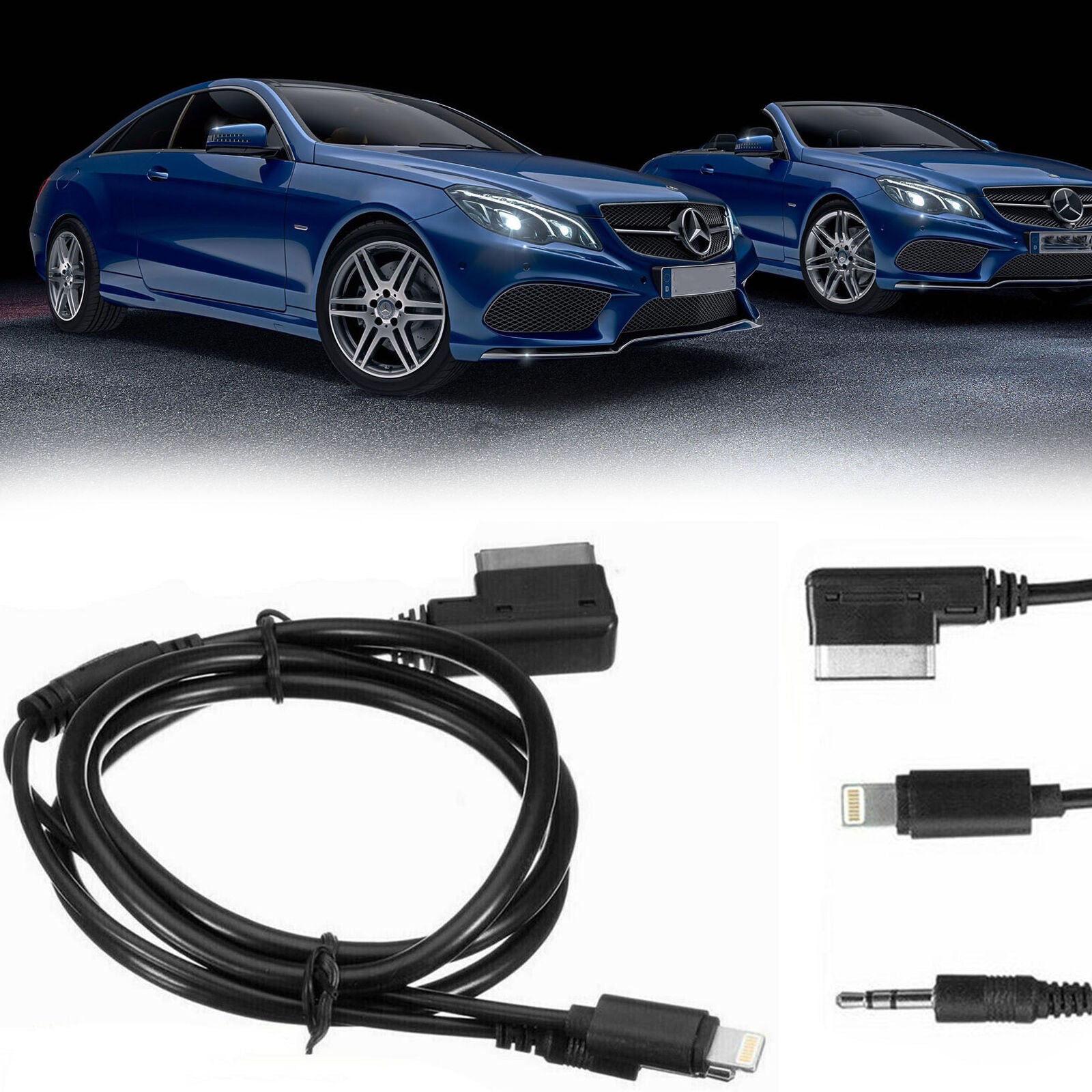Music Interface AUX Cable 105cm 8-Pin Charging Cable Suitable for Audi