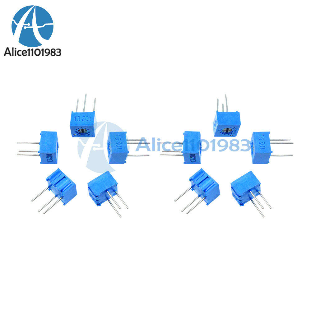 10pcs 3362P-102 3362 P 1K ohm High Precision Variable Resistor Potentiometer