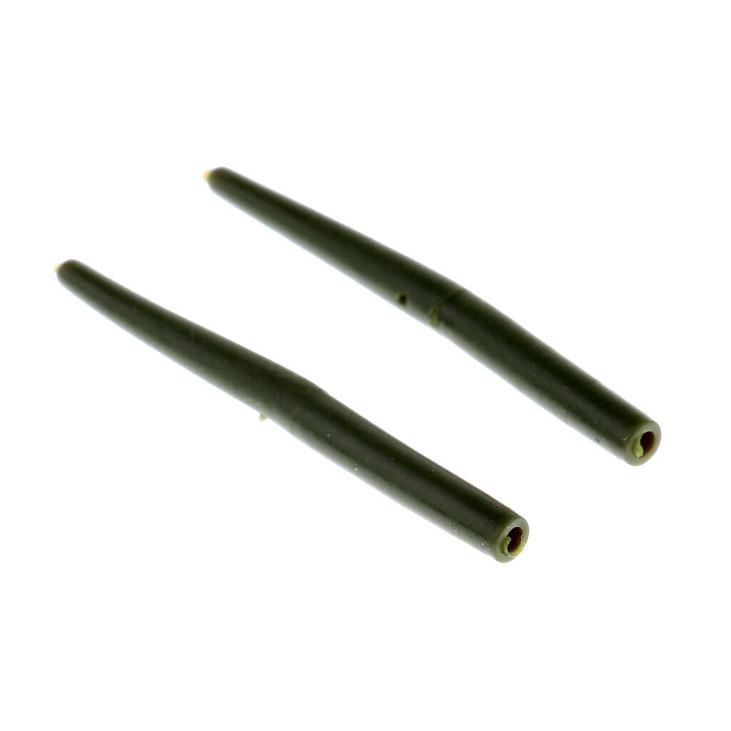 30Pcs Carp Fishing Terminal Tackle Hair Rig Cone Anti- Sleeve Tubing