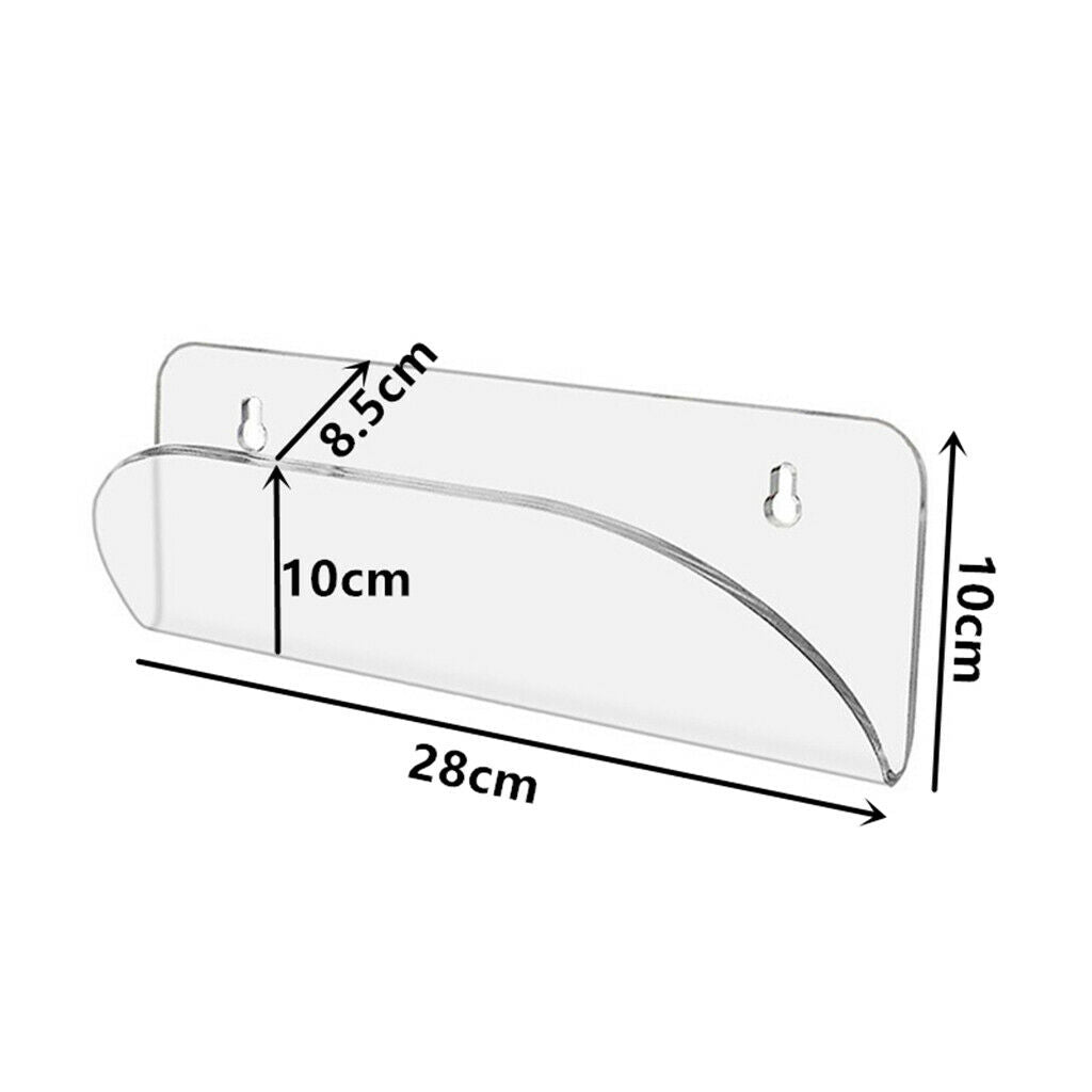 Transparent Longboard Skateboard Wall Hanging Acrylic Rack Display Hanger