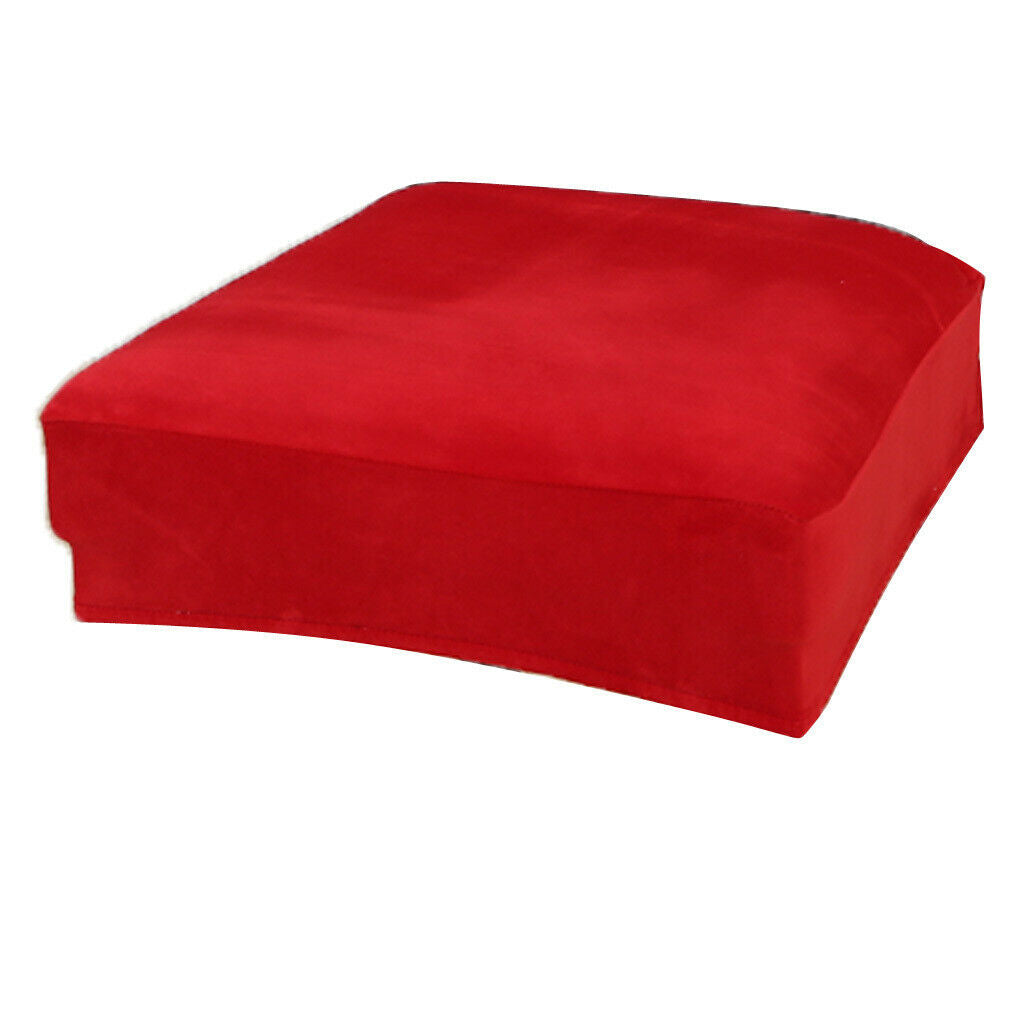 Velvet Polyester Stretch Wedding Banquet Dining Chair Seat Cover  Red
