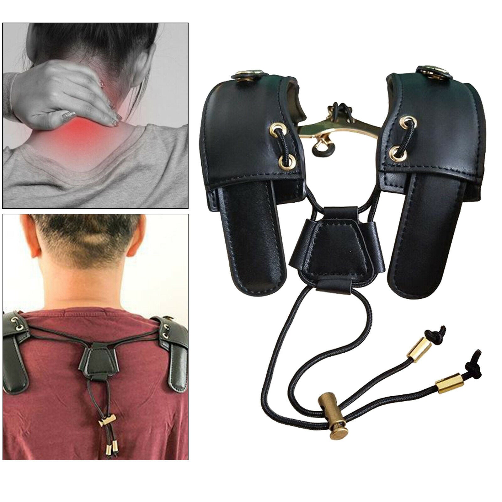 Premium Saxophone Shoulder Strap Alto / Tenor / Soprano Sax Strap Holder Set