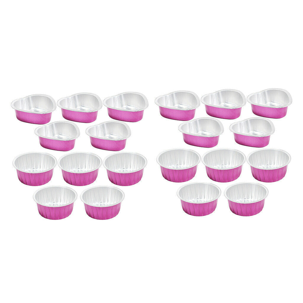 20 Pieces Wax Beads Beans Melting Bowl Pot for Home Chest Body Hair Removal