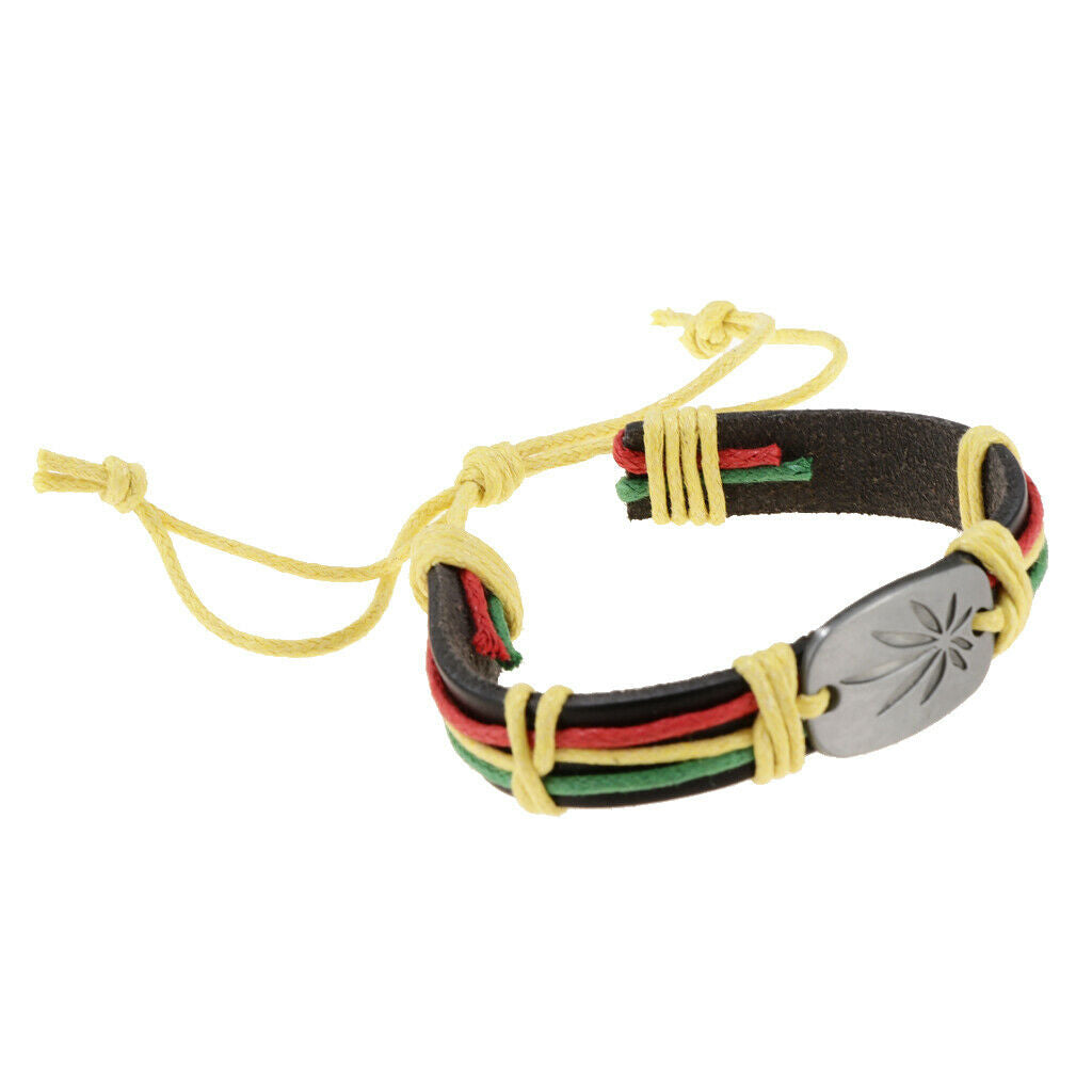 Women Men Braided I Love Jesus Wristband Bracelet Wrap Cuff Bangle Jewelry