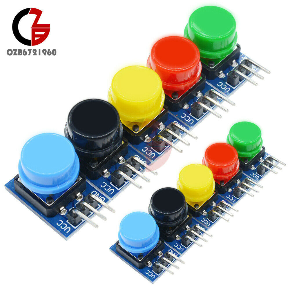 5 Color 12x12mm Big Key Button Light Touch Switch Hat Output Module For Arduino