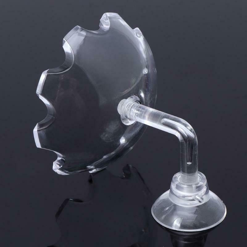 Fish Tank Feeder Aquarium Shrimp Acrylic Feeding Bowl Floating Clear With Sucker