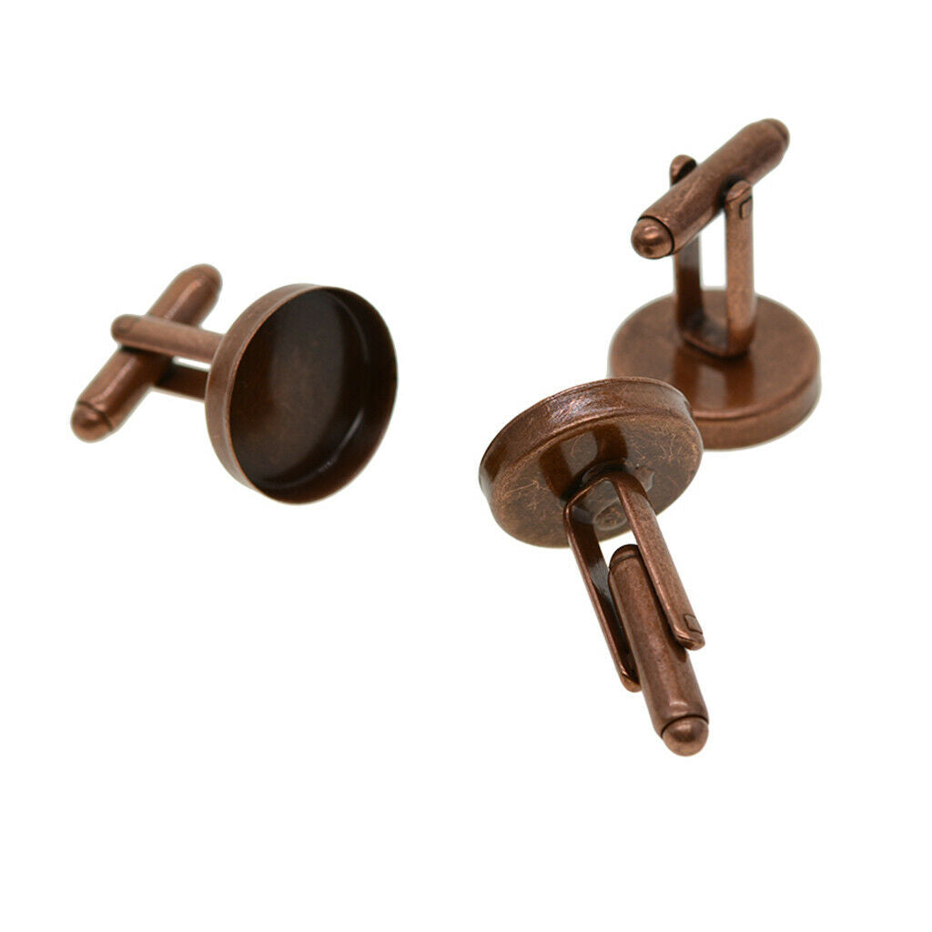 10 sets of cufflinks blanks trays settings Fits 16mm