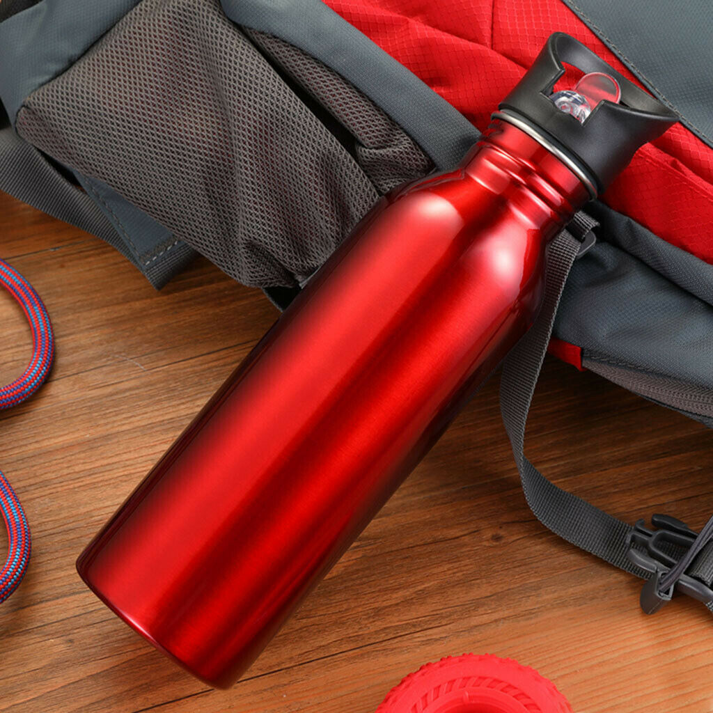 Pack of 2 Leakproof Solid Sports Water Bottle Gym 26oz Cups Suction Flask
