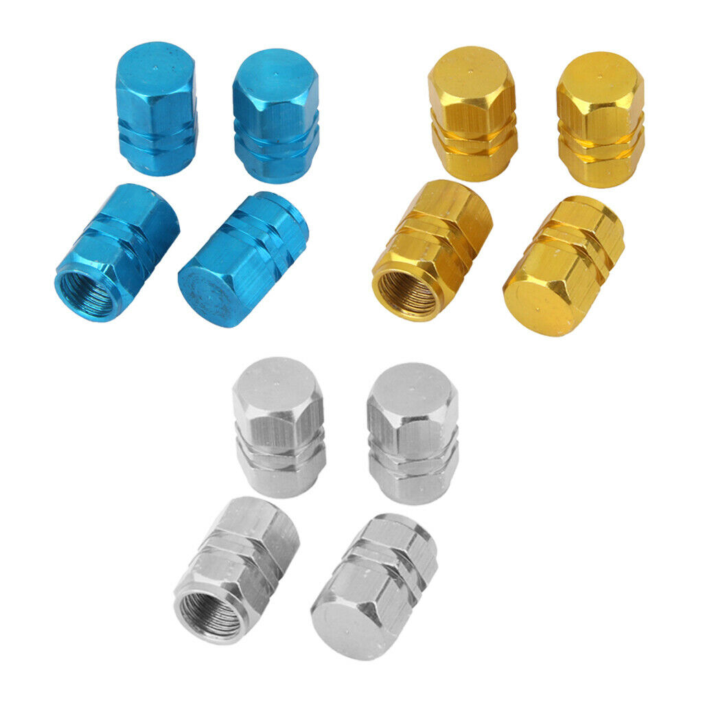 12PCS (Sliver+Blue+Golden) High Quality Aluminum Truck Wheel Tyre Valve Dust