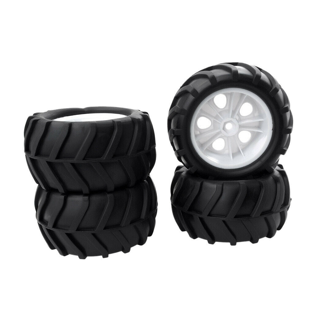 1/16 Black Rubber Tire Tyre 85mm 4x for   WPL FS Wltoys Racing Car