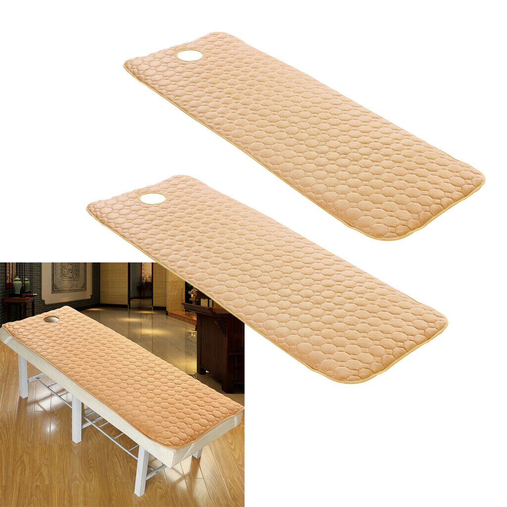 Pack 2 Anti-slip Beauty Massage Table Mattress Soft spa Bed Sheet Pads