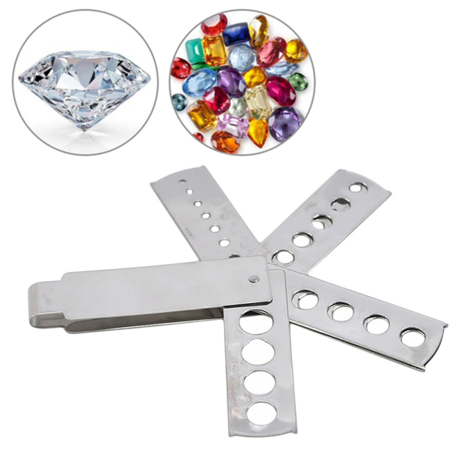 Portable Six Sides Jewelry Calipers Diamond Measuring Tool For Jewelers
